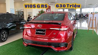 Xem nhanh Vios G RS màu đỏ giá 630 triệu - Có đáng xuống tiền ?