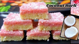 Halwai Style Coconut Burfi || Easy Sweet Recipe || #coconutburfi #youtubevideos  @kitchensinfinity