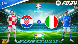 FC 24 - Croatia Vs Italy - UEFA EURO 2024 Grp B Match | PS5™ [4K60]