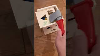 Axe versus wooden shape box #short