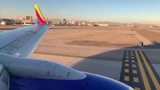 "Welcome to Kalamazoo Michigan" Southwest 737-700 landing in Las Vegas