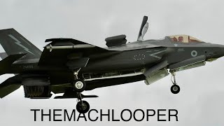 AWESOME RAF F-35B FLY PAST AND HOVER!