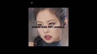 Jennie with 99% makeup #jennie #makeup #blackpink #kyathi_world