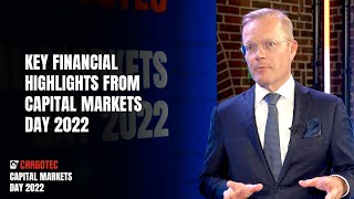 CFO Mikko Puolakka explains key financial highlights from Cargotec Capital Markets Day 2022