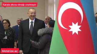 Prezident İlham Əliyev və ailə üzvləri ilə birlikdə səsverməyə gəlib