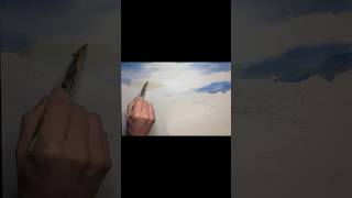 Painting a Hazy Sky in Watercolor #shorts #art #watercolortutorial