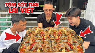 Hữu Bộ | Thử Thách Ăn Tôm Sốt Thái Lan Lai Việt Siêu Cay