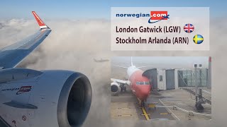 London Gatwick (LGW) to Stockholm Arlanda (ARN) flight with Norwegian