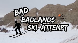 Bad Ski Attempt in the Badlands