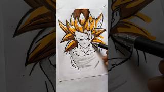 Drawing goku ✨ ||  draganboll drawing || animedrawing #anime #shorts #art #sketch