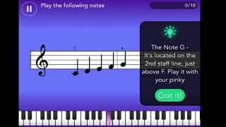 Apps for kids playing the piano