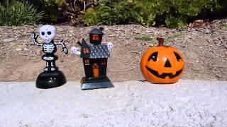 Happy Halloween Solar dacing Pumpkin, Skeleton, Haunted House