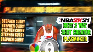 BEST SHOT CREATOR PLAYMAKER BUILD on NBA 2K21 with LOCKDOWN TAKEOVER!