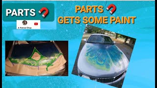 2000 LINCOLN TOWN CAR THE PARTS 🧲 MAGNET HOOD REPAINT & PINSTRIPES  RUSTOLEUM SPRAY PAINT