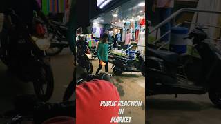 MARKET crazy 🤪 public reaction moments 🫠. #reaction #bike #reactionvideo #vlogger #vlog