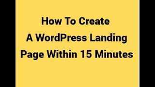 How to create Landing Page in WordPress using Elementor Make WordPress Landing Page Bangla Tutorial