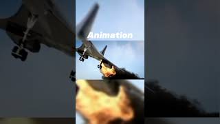 Flight 4590 - Animation Vs Real life #aviation #avgeek #planecrash