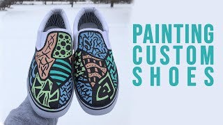 How To Paint Slip-On Shoes!