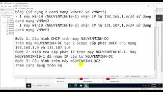 Lab 4.2 -  Cấu hình DHCP Relay Agent