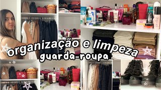 limpando e organizando meu guarda roupa ✨