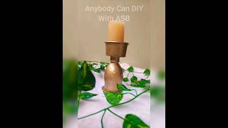 Diy Candle Stand from bottle | Best Out of Waste #diy #bestoutofwaste #youtubeshorts #shorts #trend