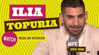 Ilia Topuria full UFC 308 pre-fight media day interview