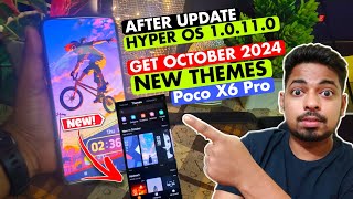 Xiaomi Hyperos New Themes October 2024 | Poco X6 Pro 5G Hyperos 1.0.11.0 Update | Heating Problem ?