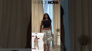 STYLE THESE BERMUDA SHORTS FROM FASHION NOVA WITH ME 😍 #fashionnova  #BEAUTYBYGBEMI