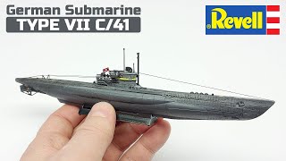 German Submarine Type VII C/41 model | Revell 1:350 | Full build