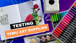 🎥 Temu Art supplies haul 🎥 Testovanie kresliacich potrieb z Temu 🎥