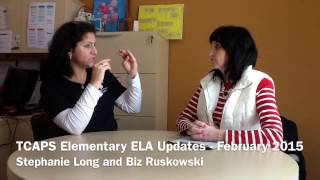 TCAPS Elementary ELA Updates Feb 2015