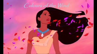 Choir 1 Colours of the Wind with lyrics on screen