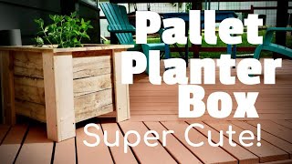 Pallet Planter Box | Super CUTE