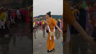 Water festival in Xincheng town, Yingjiang district, Yunnan, China