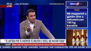 Belind Këlliçi — Në studion e News 24 me moderatoren Daljana Sejdia