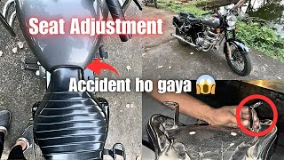 How to Adjust Seat of Bullet standard 350 | Bullet Seat adjustment | #royalenfield #bulletlover