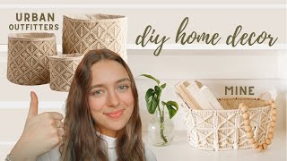 DIY: Urban Outfitters Inspired Macrame Basket | DIYing TRENDS | RahReeDesigns