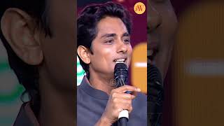 Siddharth's emotional speech !