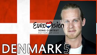 Eurovision 2020 | Denmark top 5 out of 14