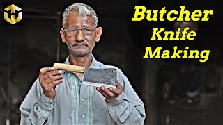 BUTCHER  Knife Making with Handmade Skills | Butcher Cleaver Knife