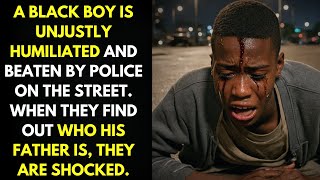 A Black Boy is Unjustly Humiliated by The Police, But They Didn't Know Who his Father Was.