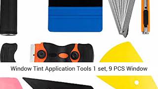 Window Tint Application Tools 1 set, 9 PCS Window Tint Tools for Vehicle Film Including Window Squee