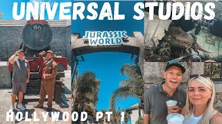 FIRST TIME ON JURASSIC WORLD RIDE HOLLYWOOD! Water World & Secret Life of Pets | Day 5