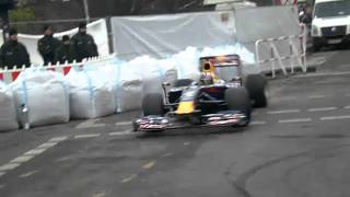 F1 Champion 2010 Sebastian Vettel 2nd Showrun in Berlin.AVI