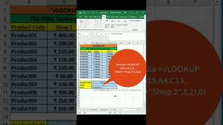 Excel Trick: VLOOKUP + IF Function. #excelshortcuts #mexcel #excel