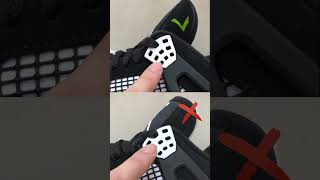 Real VS Fake Jordan 4 Retro White Thunder FQ8138 001 Review from BOOTSFY #air #jordan #sneaker