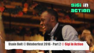 Usain Bolt has fun @ Oktoberfest 2016-Day 14