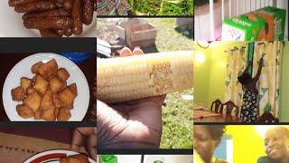 Visiting the village farm with mum in law //maize boiling//what we eat in a day//@viollahsdiary