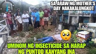 Lalaki Binatilyo Nakitang Wala Ng Buhay Sa Harap Ng Puntod Kanyang Ina