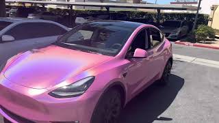 Pink Tesla Salinas ca